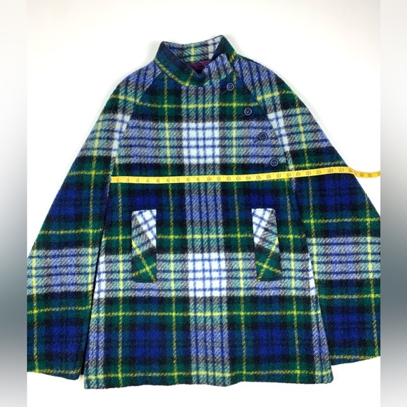 Vintage 1960s Ború by Jimmy Hourihan of Dublin Wool Tartan Cape with belt, EUC. - Picture 8 of 14